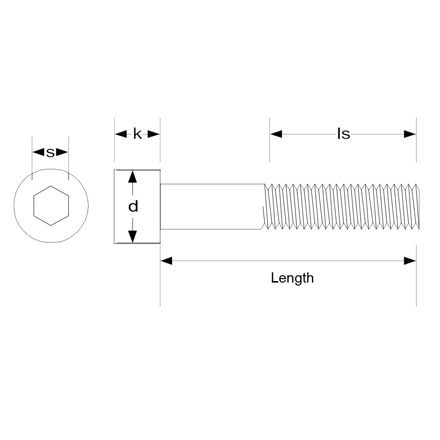 7912 Steel British Socket Head