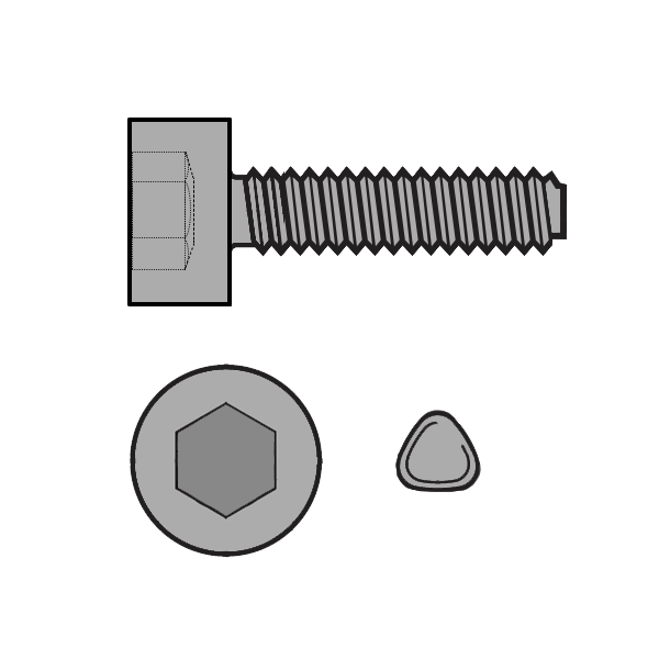 Hexagon Head Trilobular, Taptite Thread