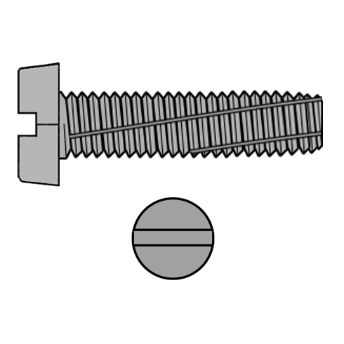 7513b Steel Zinc Plated Slotted Cheese Head Thread Cutting Screw