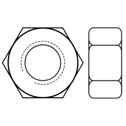 British Hex Nut