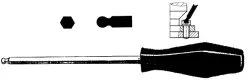 Ball End Hex Key with Handle 952