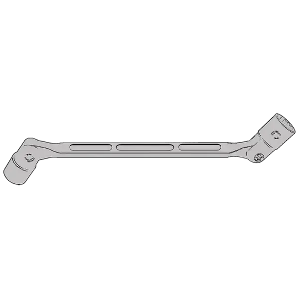 Isolated double open end spanner sketch vector graphics:: tasmeemME.com