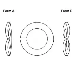 Curved Spring Lock Washer 128